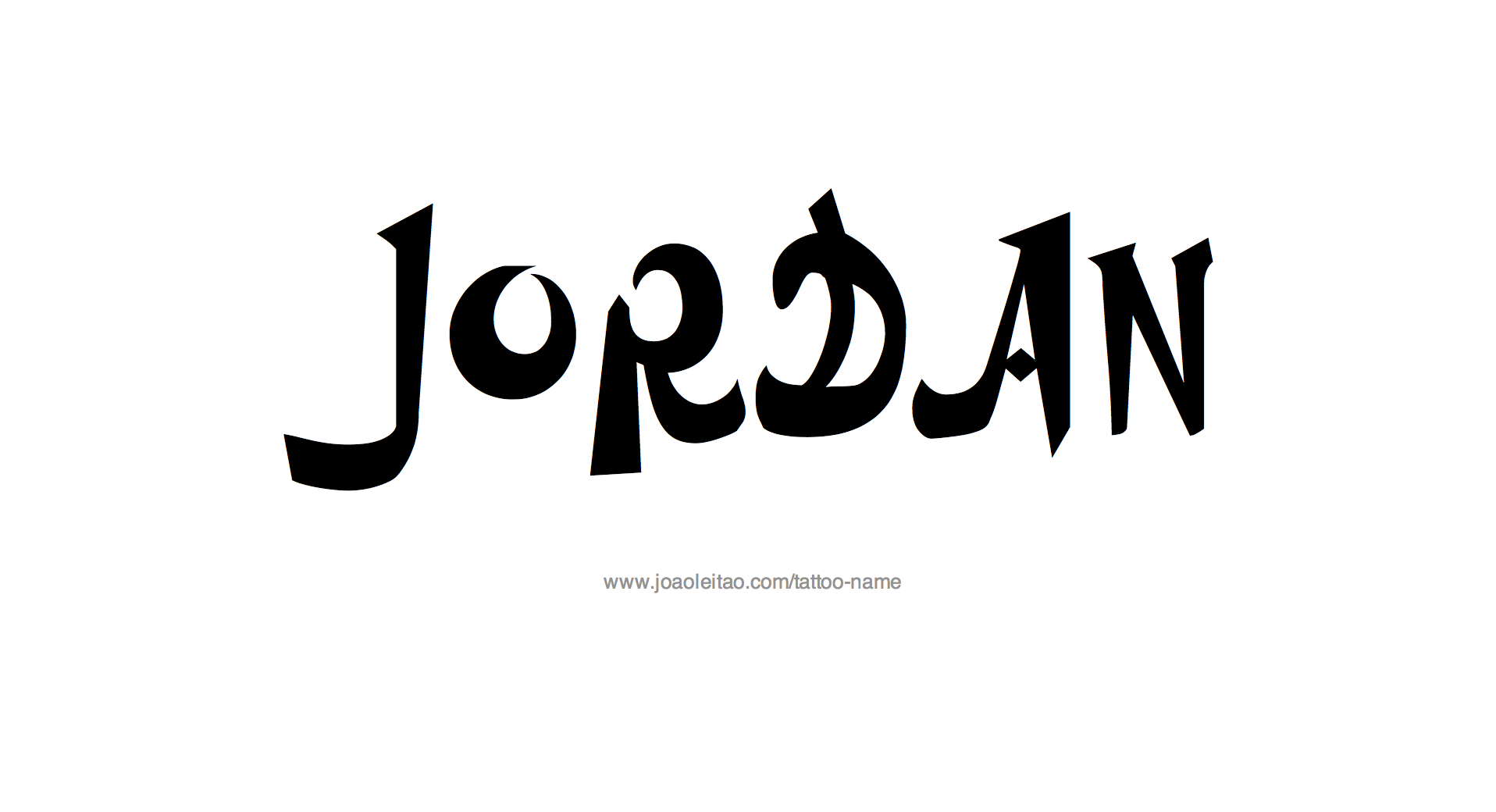 Jordan Name Tattoo Designs